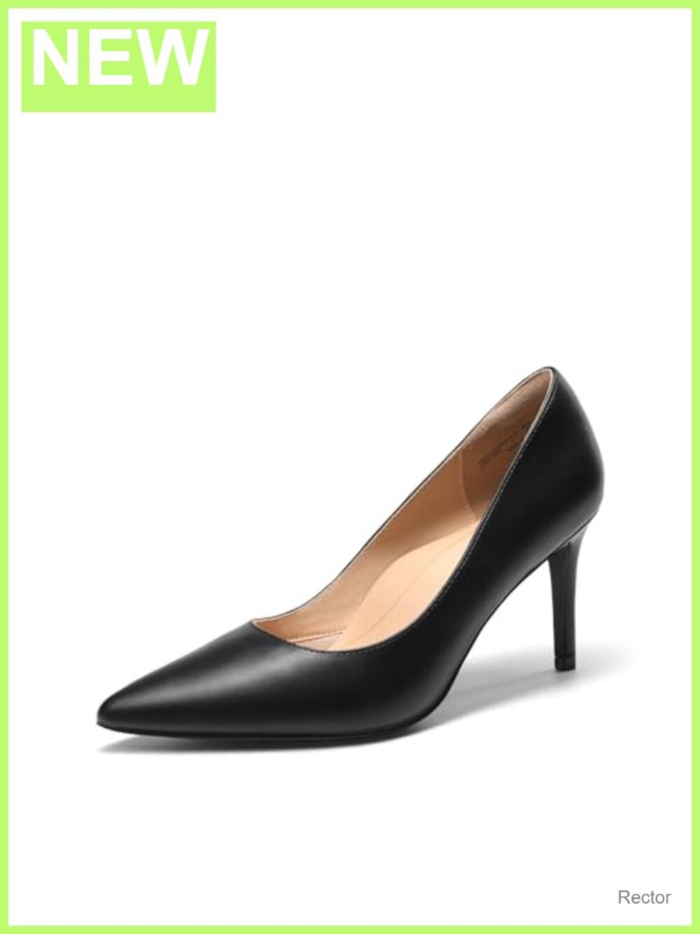 Women's Pumps Pointed Toe Stiletto Heels Faux Leather Slip Resistant Dress Shoes